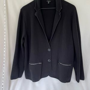 Talbots Sweater Jacket, size 2x, black, $28
